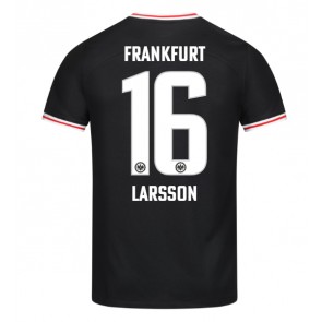 Eintracht Frankfurt Hugo Larsson #16 Replika Udebanetrøje 2023-24 Kortærmet